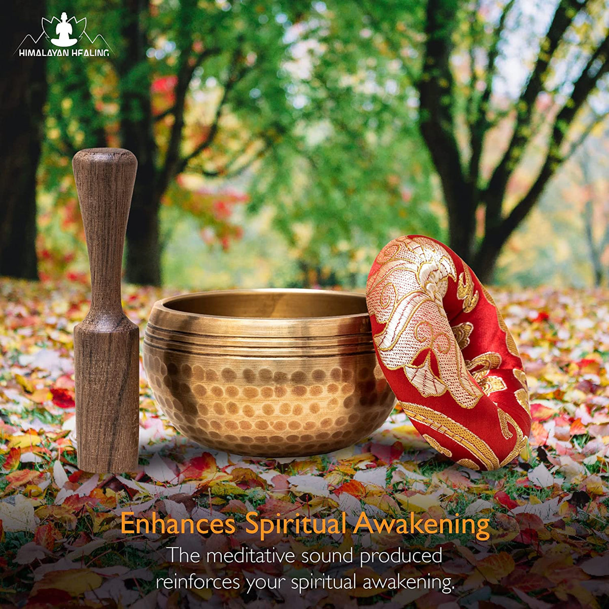 ® Tibetan Singing Bowls Set~ Meditation Sound Bowl Hand Hammered in Nepal for Yoga, Meditation, Mindfulness, Healing & Chakra Balancing~