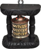 Kasthamandap  Tibetan Hand Craving Om Mani Padme Hum Wall Hanging Prayer Wheel