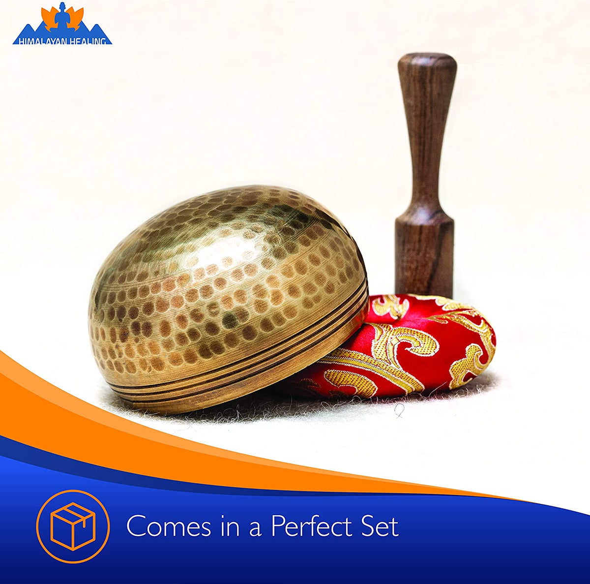 ® Tibetan Singing Bowls Set~ Meditation Sound Bowl Hand Hammered in Nepal for Yoga, Meditation, Mindfulness, Healing & Chakra Balancing~