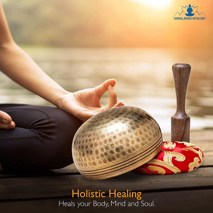 ® Tibetan Singing Bowls Set~ Meditation Sound Bowl Hand Hammered in Nepal for Yoga, Meditation, Mindfulness, Healing & Chakra Balancing~